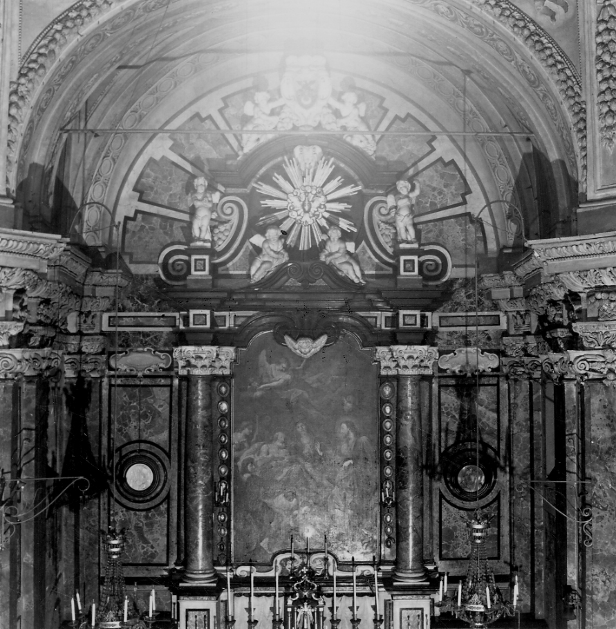 altare maggiore, opera isolata - bottega piemontese (ultimo quarto sec. XVII)