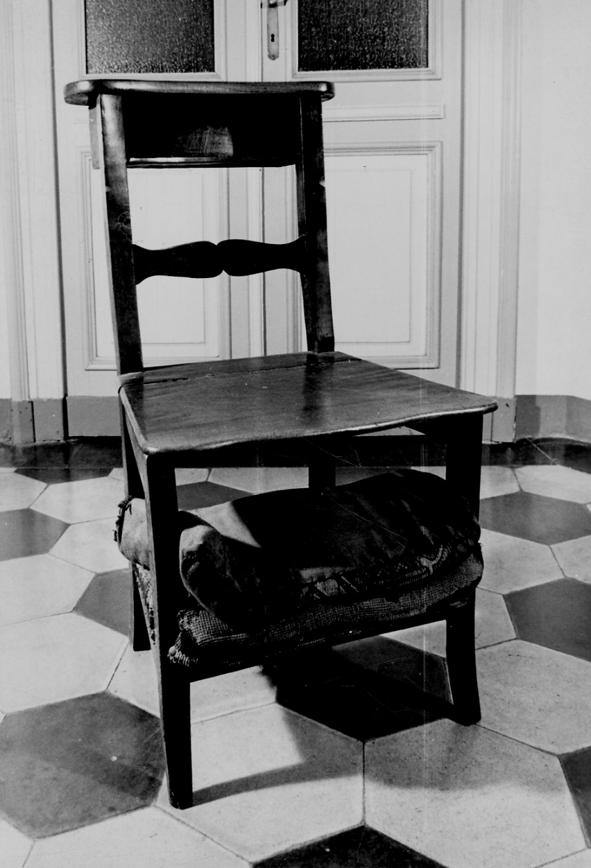 sedia-inginocchiatoio, opera isolata - bottega piemontese (seconda metà sec. XIX)
