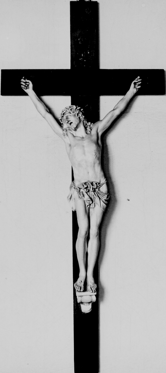 Cristo crocifisso (crocifisso, opera isolata) - produzione piemontese (sec. XIX)