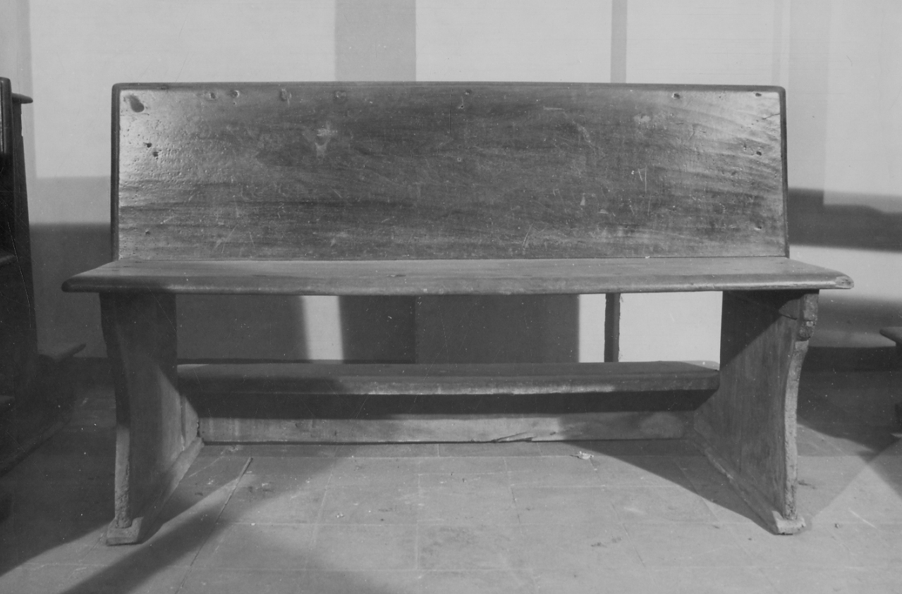 banco da chiesa, opera isolata - bottega torinese (fine/inizio secc. XVIII/ XIX)