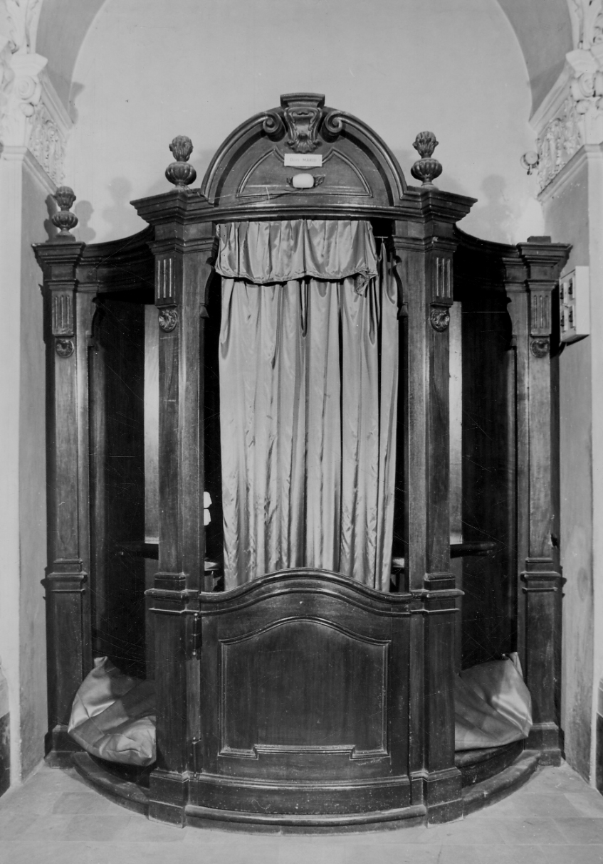 confessionale, serie - bottega torinese (ultimo quarto sec. XVIII)