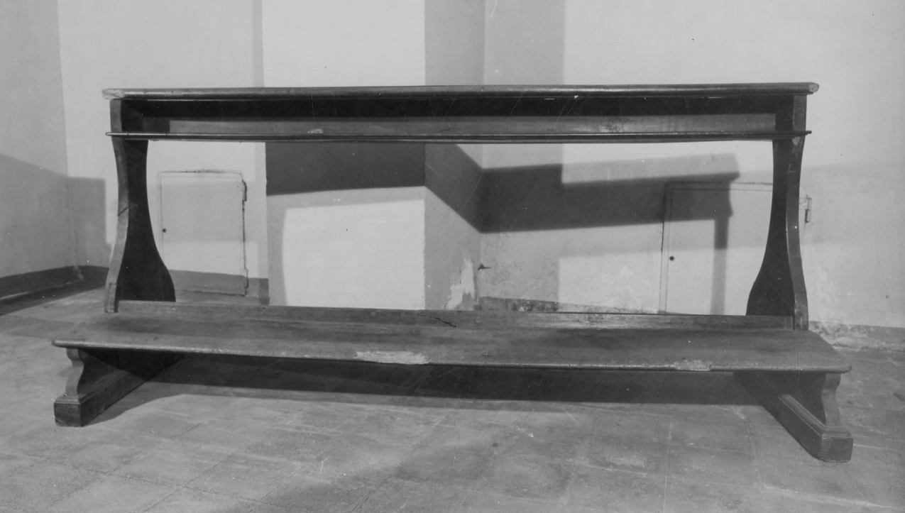 banco da chiesa, serie - bottega torinese (sec. XIX)