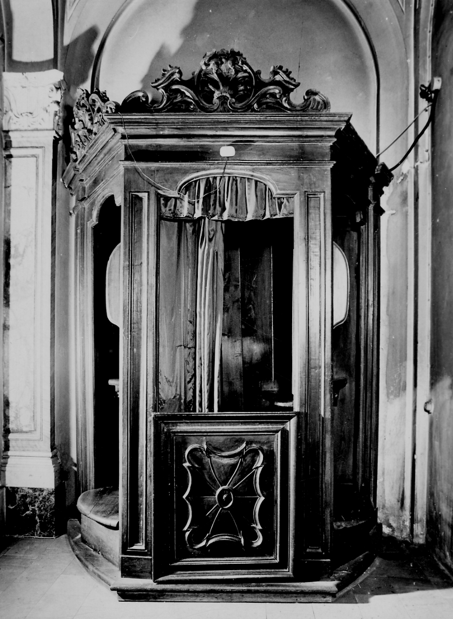 confessionale, opera isolata - bottega piemontese (terzo quarto sec. XVIII)