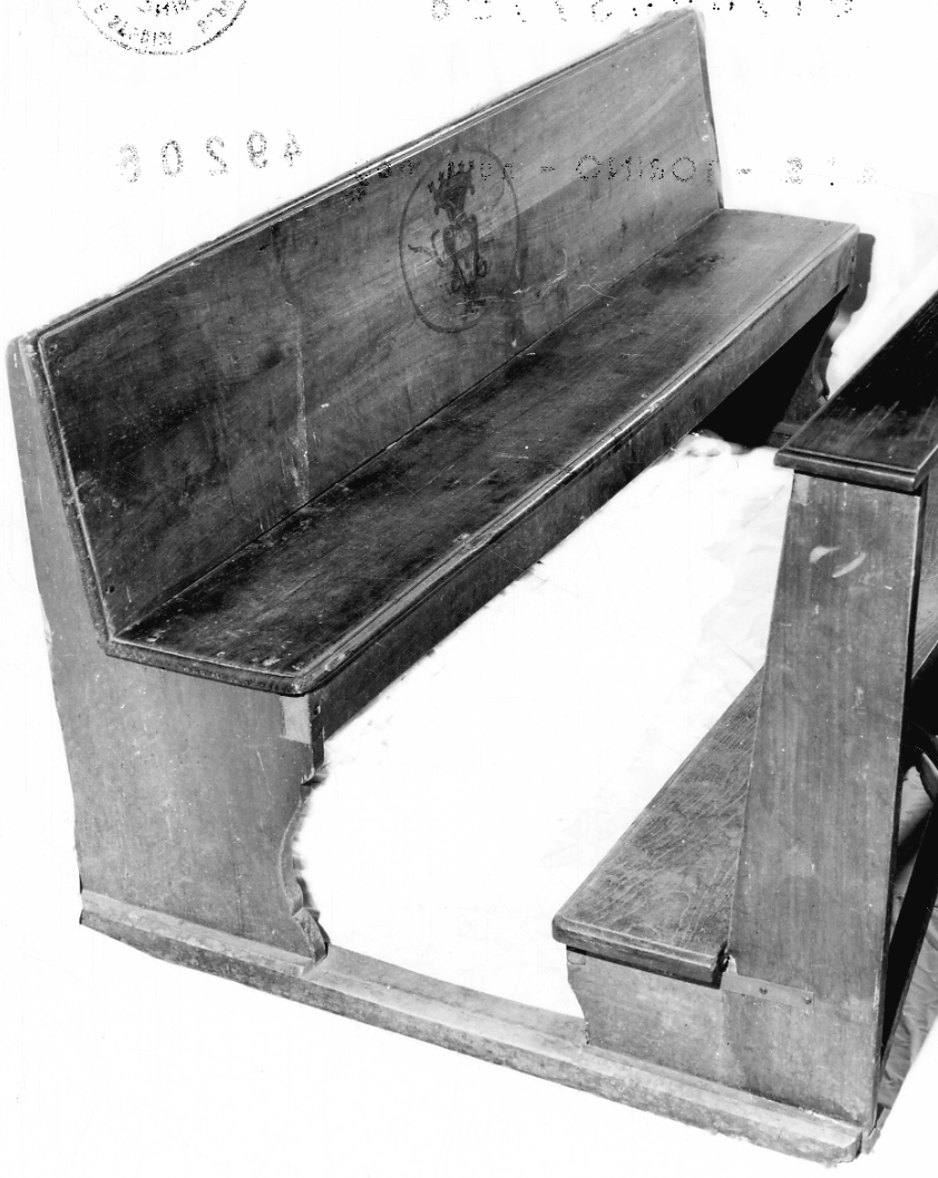 banco da chiesa, serie - bottega piemontese (sec. XVIII)