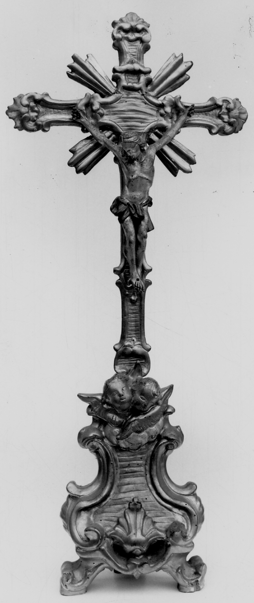 Cristo crocifisso (croce d'altare, opera isolata) - bottega piemontese (seconda metà sec. XVIII)