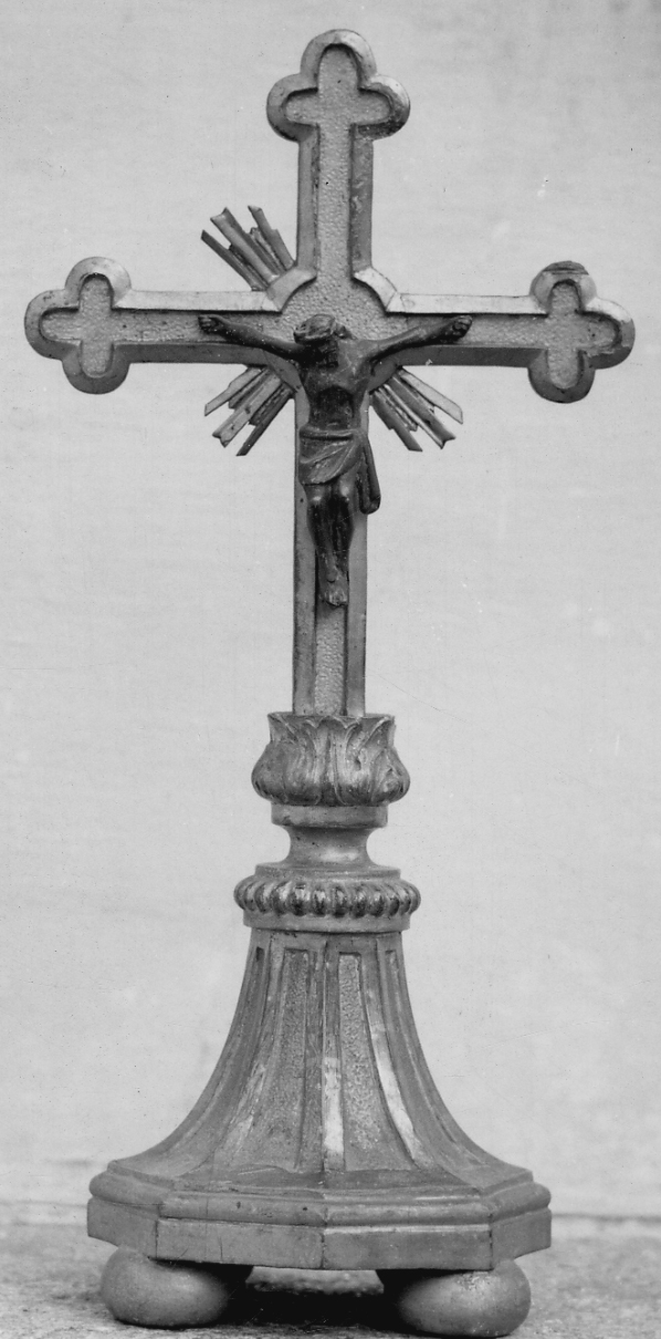 Cristo crocifisso (croce d'altare, opera isolata) - bottega piemontese (primo quarto sec. XIX)