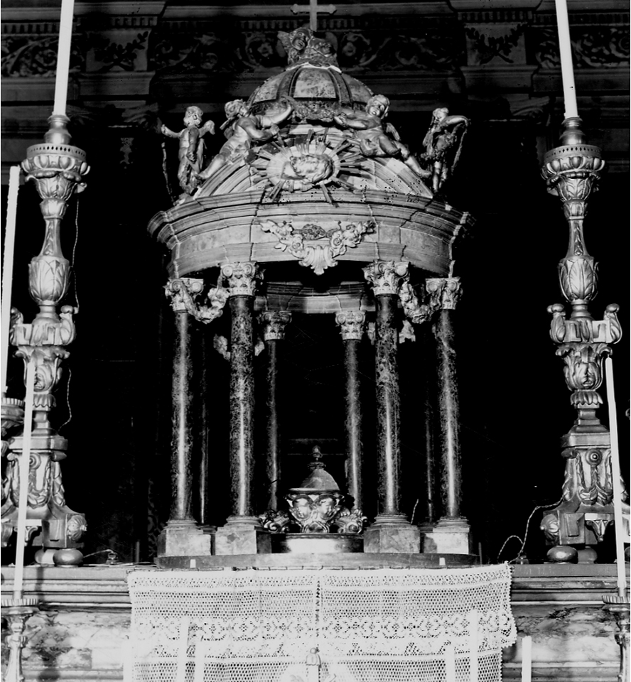 ciborio, opera isolata di Agliaudi Ignazio detto Giovanni Pietro Baroni, Ladatte Francesco, Virla Giacomo (metà sec. XVIII)