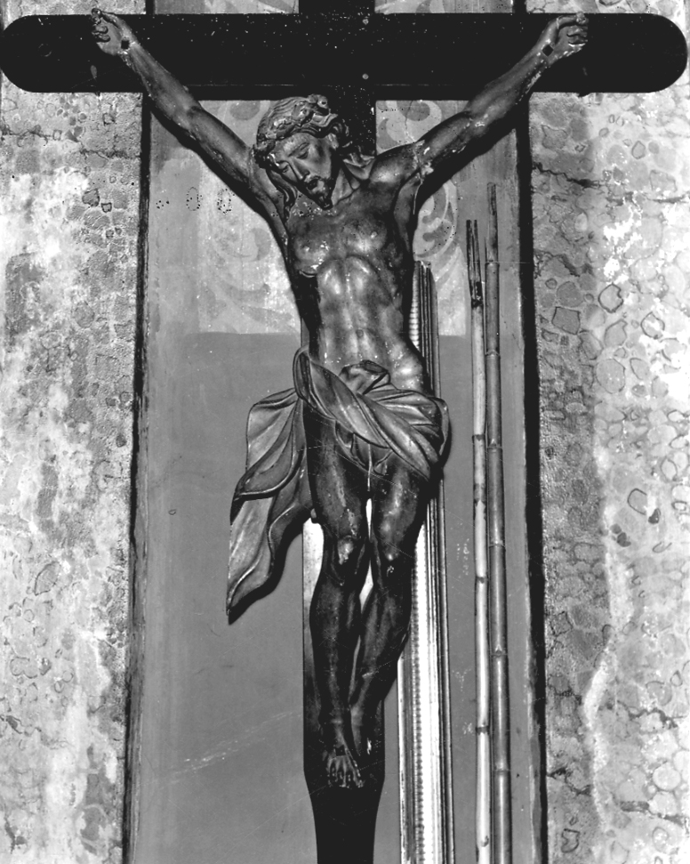 Cristo crocifisso (statua, opera isolata) - bottega piemontese (prima metà sec. XVIII)