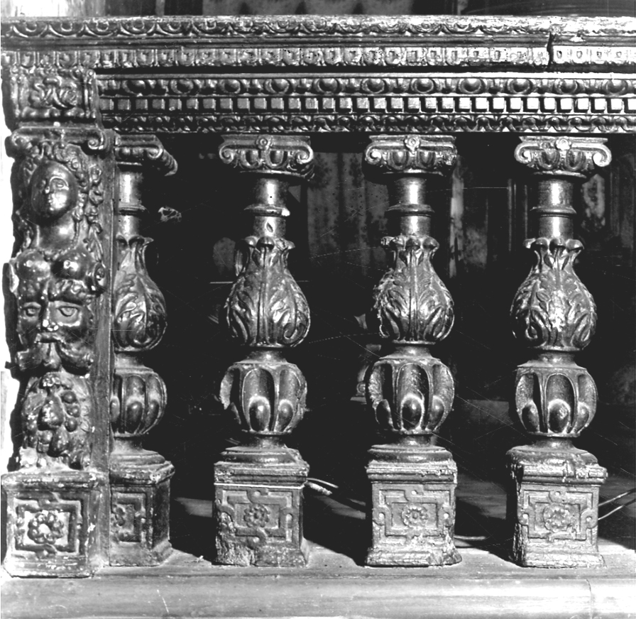 balaustrata, opera isolata - bottega piemontese (fine sec. XVI)