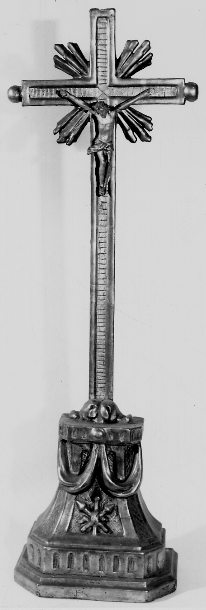 Cristo crocifisso (croce d'altare, serie) - bottega piemontese (primo quarto sec. XIX)