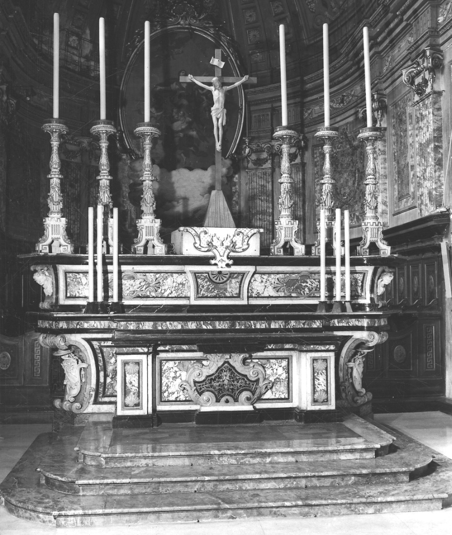 altare maggiore, opera isolata - bottega piemontese (metà sec. XVIII)