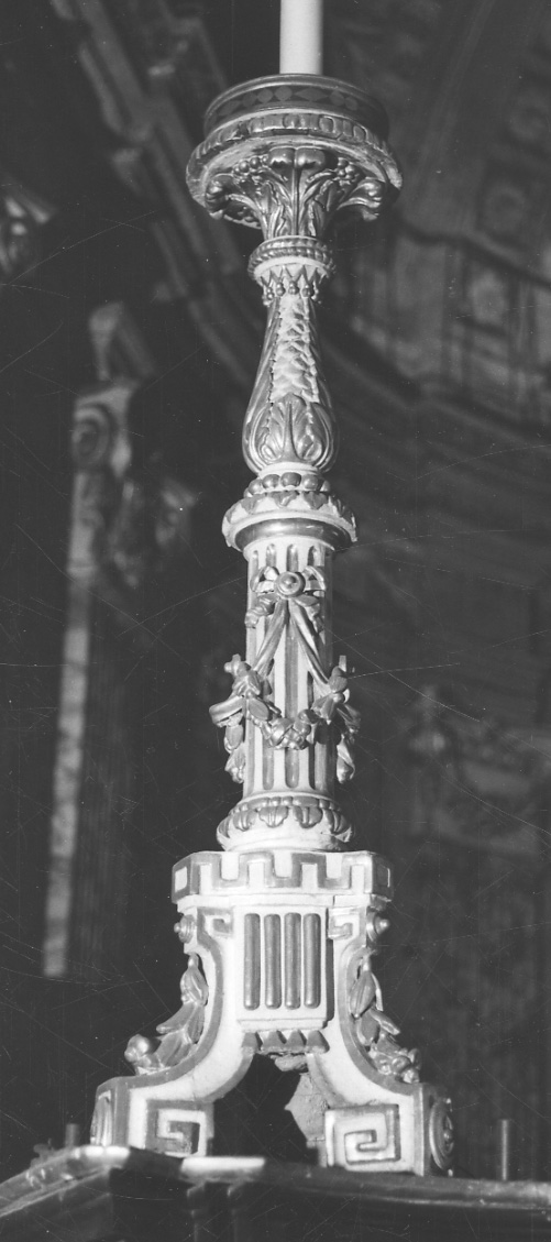 candelabro, serie - bottega piemontese (fine sec. XVIII)