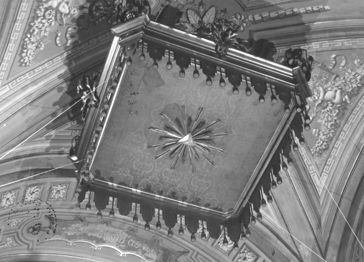 baldacchino d'altare, opera isolata - bottega piemontese (metà sec. XIX)