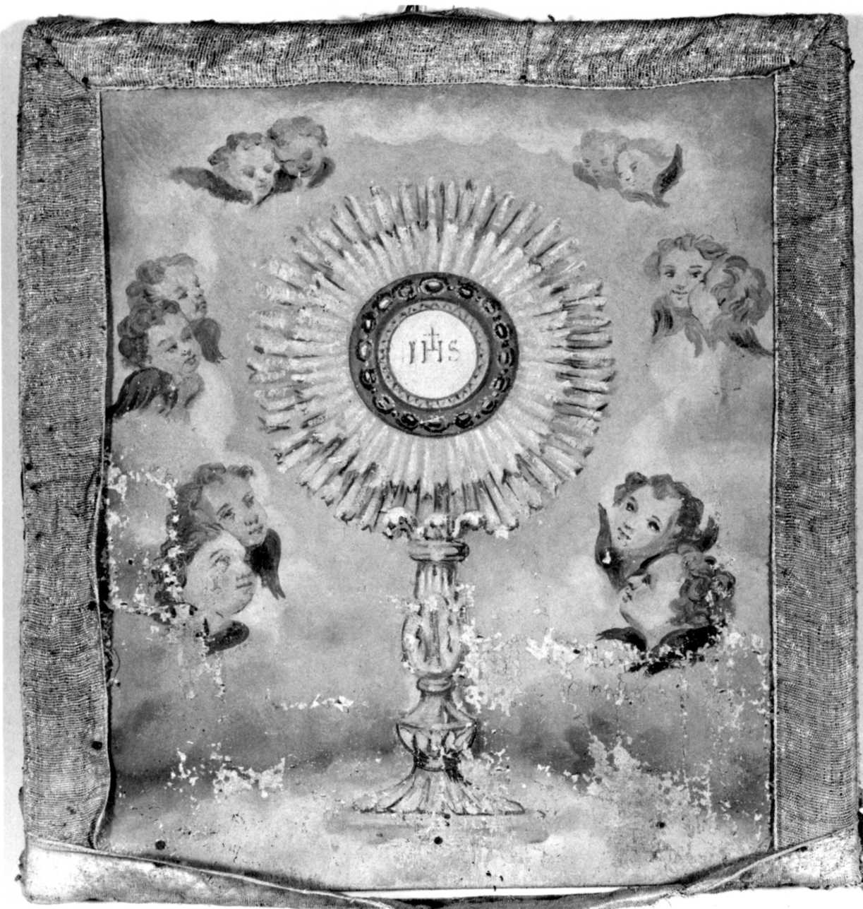 ostensorio (dipinto, opera isolata) di Ferrario Andrea (terzo quarto sec. XIX)