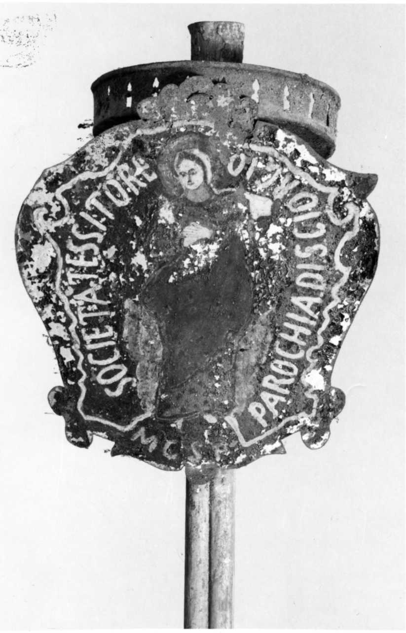 candelabro portatile, serie - bottega piemontese (fine/inizio secc. XIX/ XX)