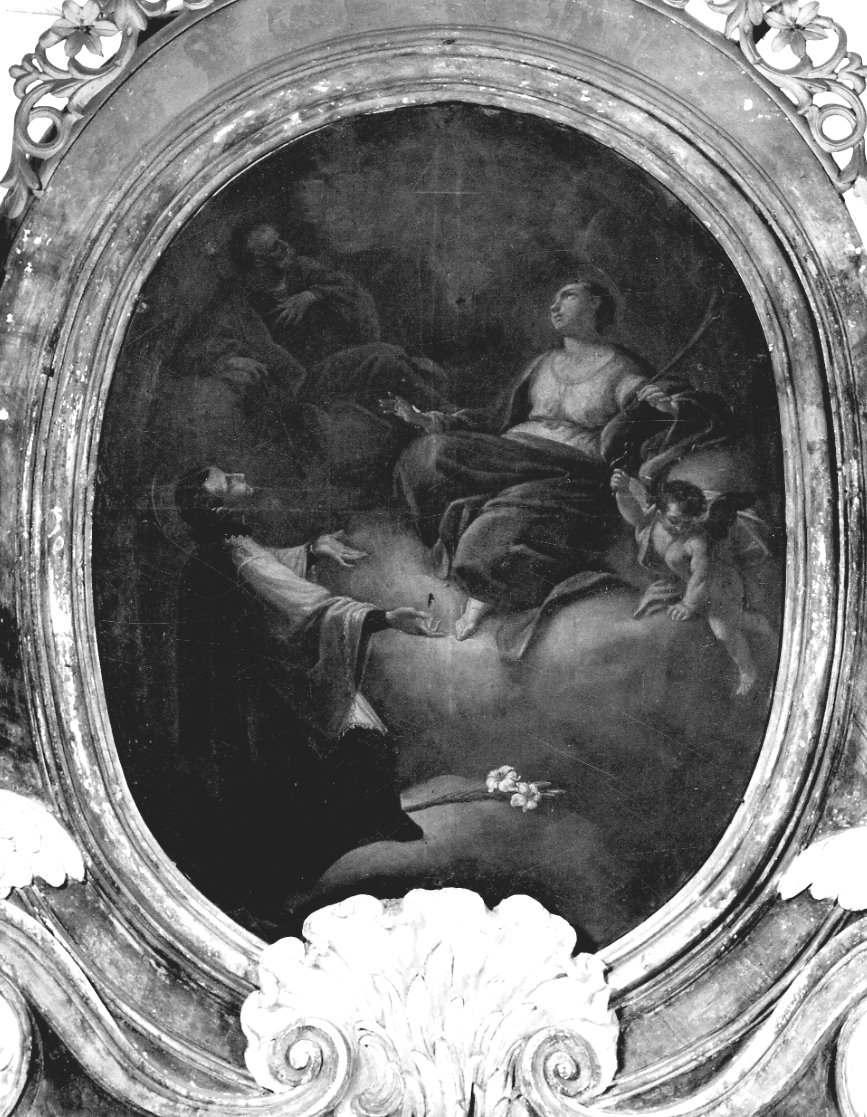 Sant'Apollonia, San Luigi Gonzaga e San Giuseppe (pala d'altare, opera isolata) - ambito piemontese (metà sec. XVIII)