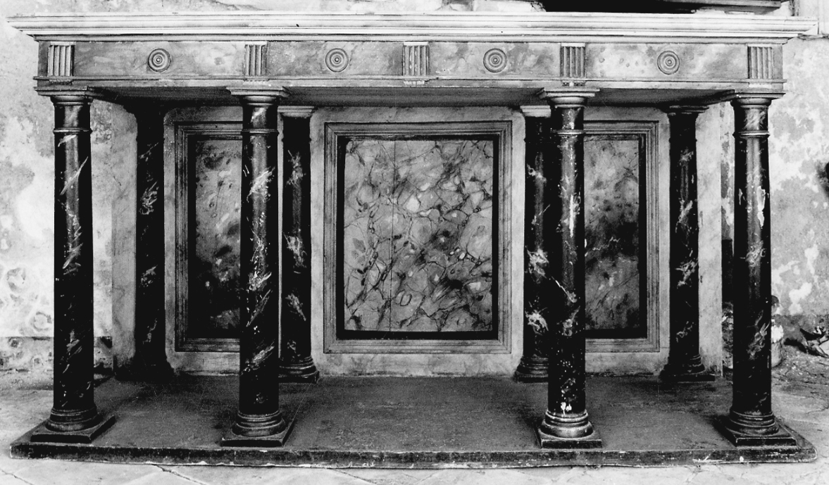 mensa d'altare, opera isolata - bottega piemontese (primo quarto sec. XIX)