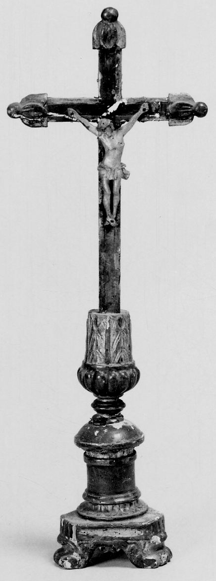 Cristo crocifisso (croce d'altare, opera isolata) - bottega piemontese (prima metà sec. XIX)