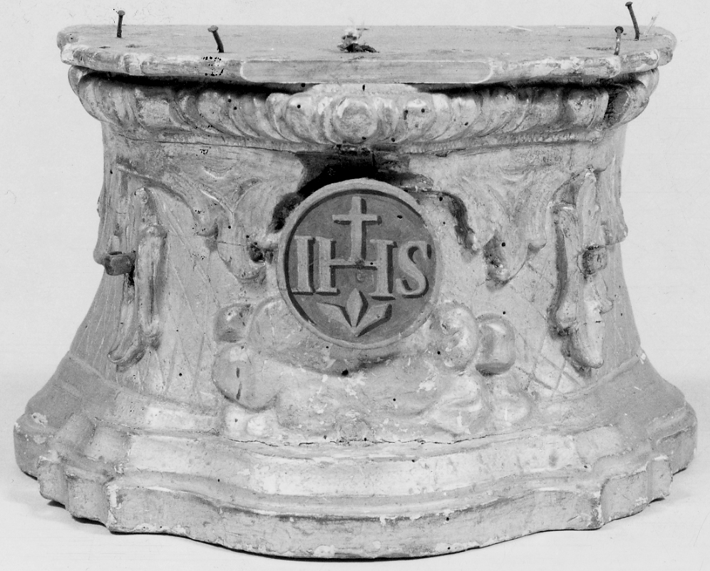 tronetto per esposizione eucaristica, frammento - bottega piemontese (metà sec. XVIII, sec. XIX)