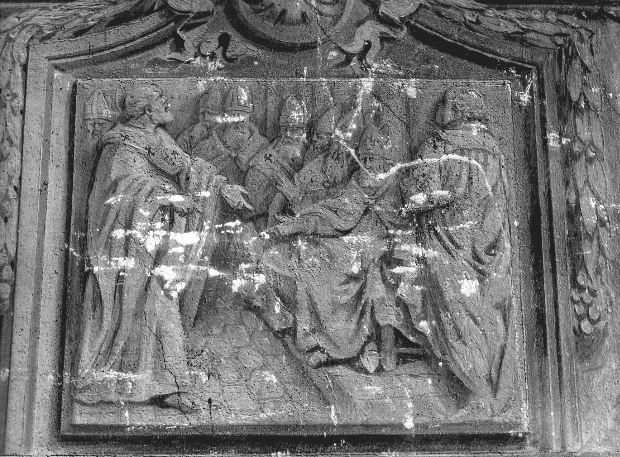 episodio della vita di Sant'Anastasio (dipinto, elemento d'insieme) di Cogrossi Carlo (ultimo quarto sec. XVIII)