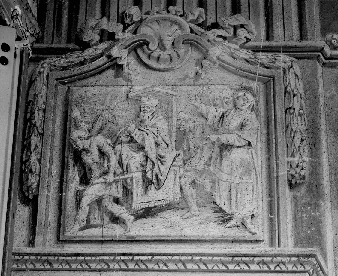 episodio della vita di San Giovanni Crisostomo (dipinto, elemento d'insieme) di Cogrossi Carlo (ultimo quarto sec. XVIII)
