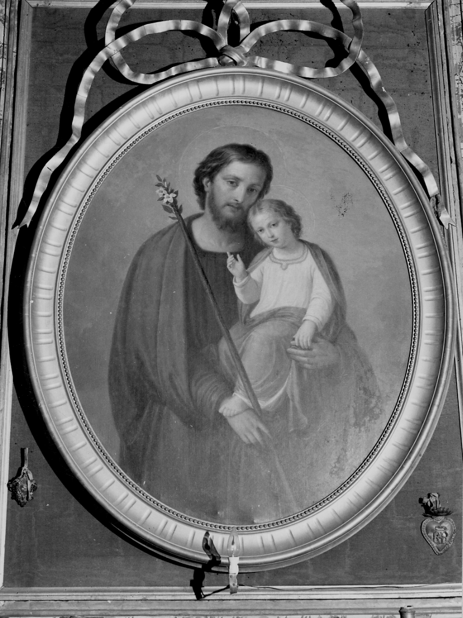 San Giuseppe e Gesù Bambino (pala d'altare, opera isolata) di Lorenzone Tommaso (ultimo quarto sec. XIX)
