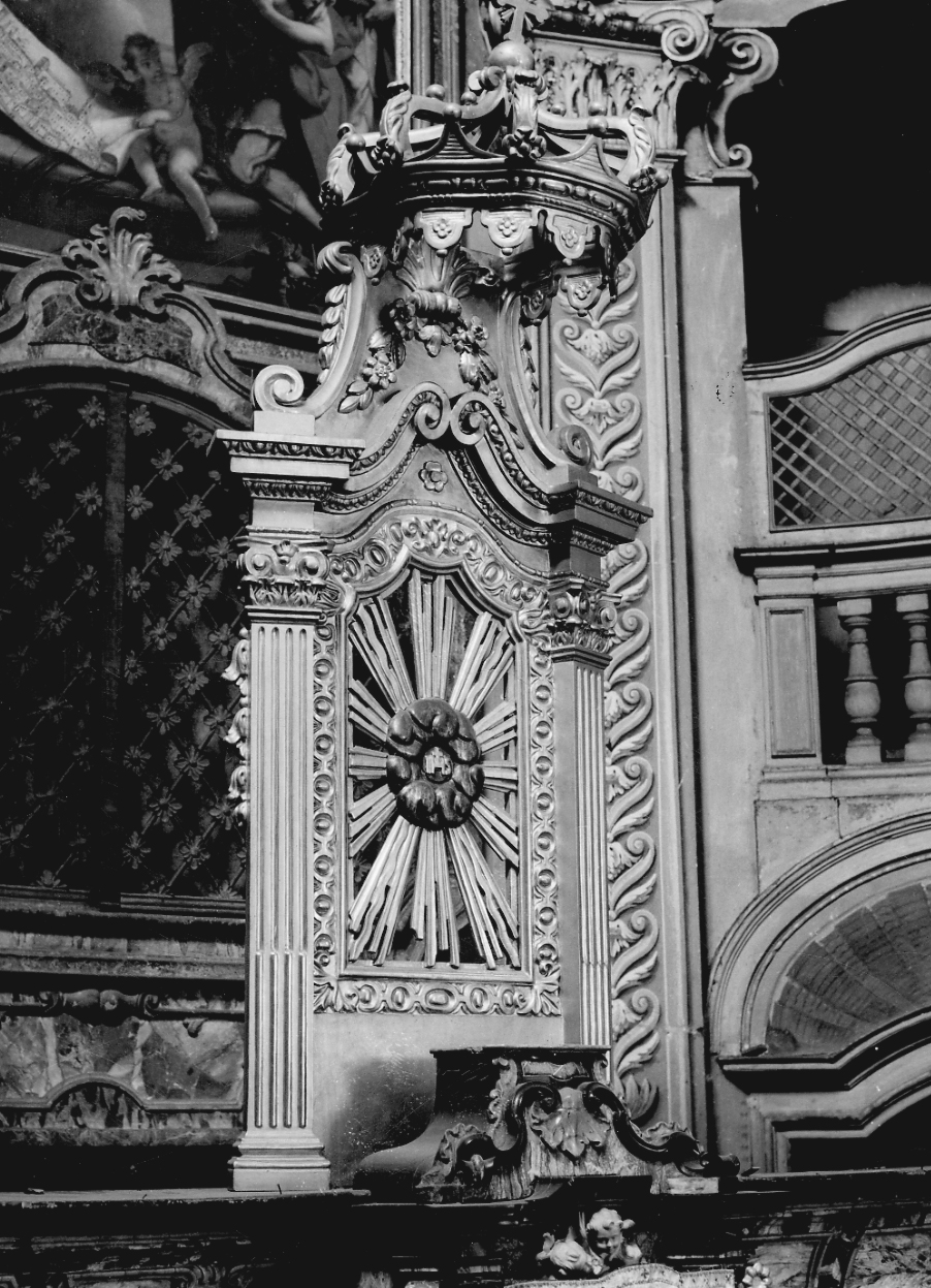 tronetto per esposizione eucaristica, opera isolata - bottega piemontese (fine sec. XVIII)