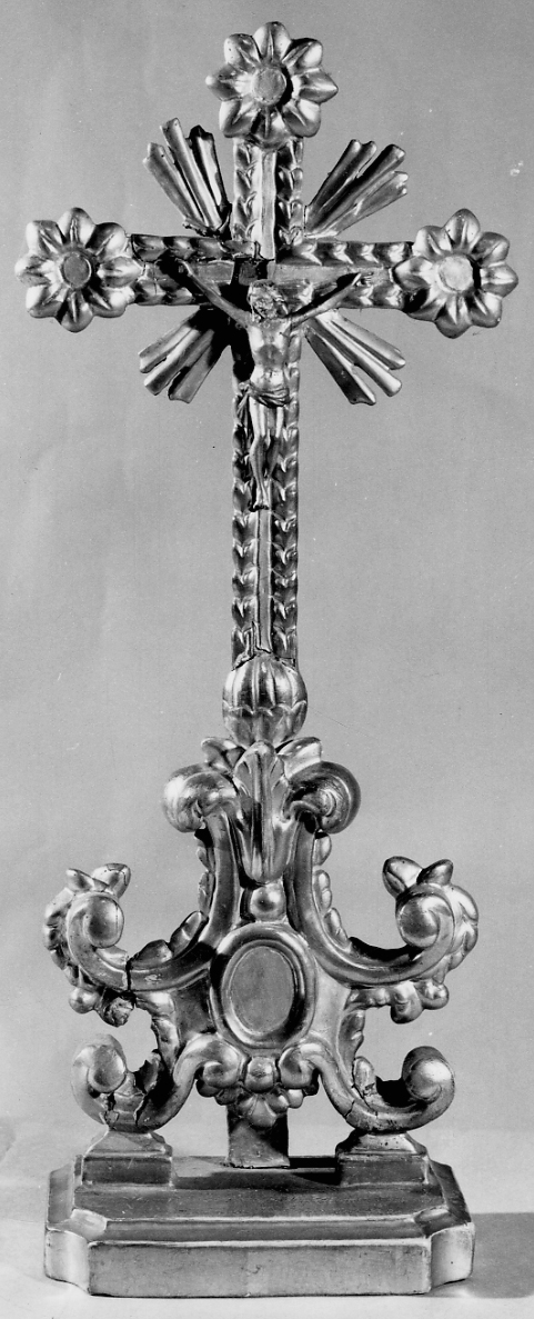 Cristo crocifisso (croce d'altare, opera isolata) - bottega piemontese (terzo quarto sec. XVIII)