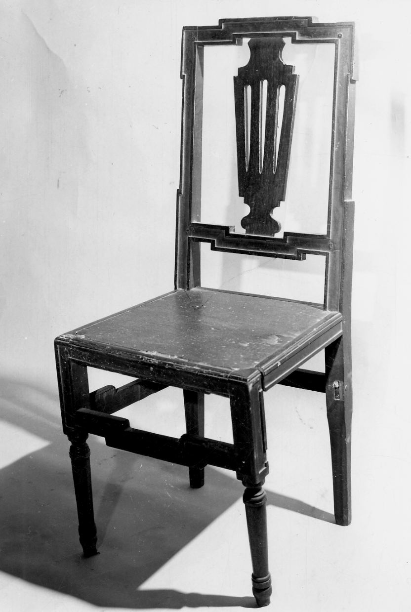 sedia, opera isolata - bottega eporediese (primo quarto sec. XIX)