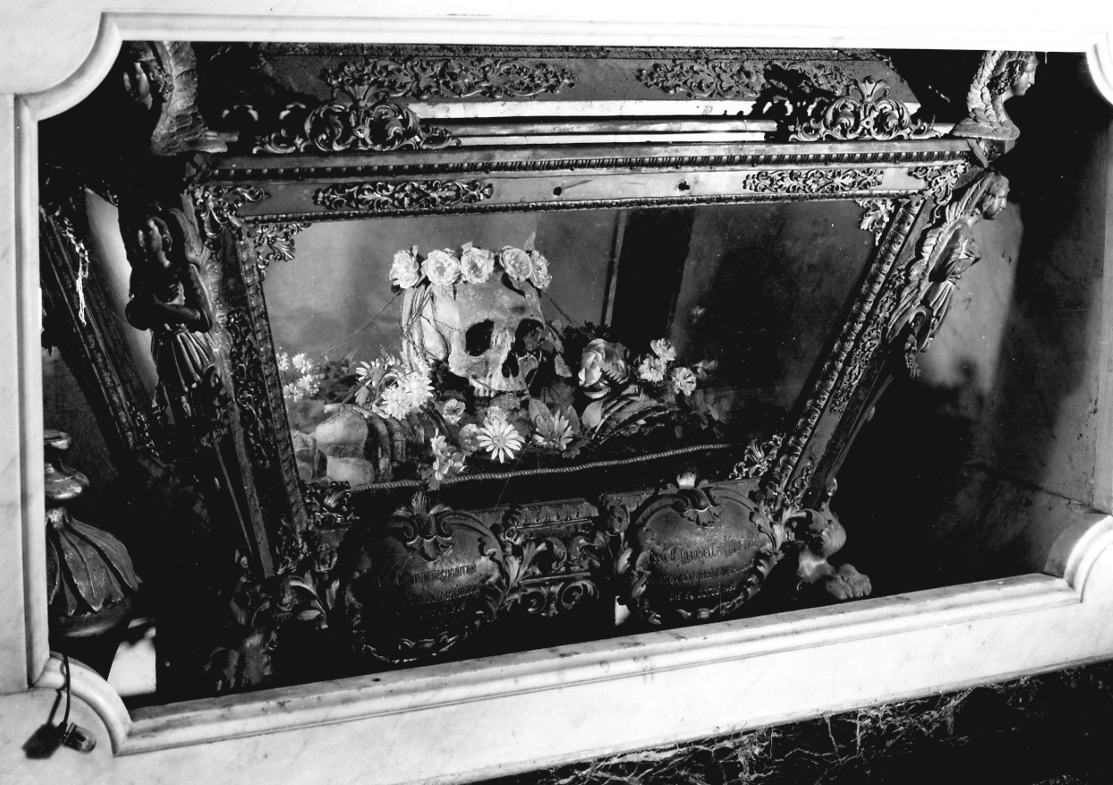 reliquiario a teca - a urna, opera isolata di Bertarelli Fratelli Ditta (attribuito) (fine sec. XIX)