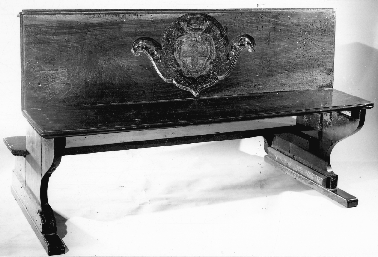 banco da chiesa, serie - bottega piemontese (seconda metà sec. XVIII)