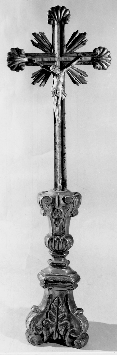 Cristo crocifisso (croce d'altare, opera isolata) - bottega piemontese (fine sec. XVIII)