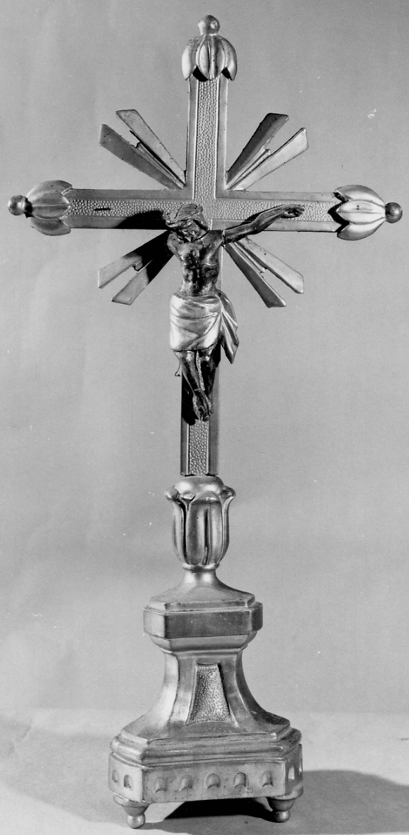 Cristo crocifisso (croce d'altare, opera isolata) - bottega piemontese (primo quarto sec. XIX)