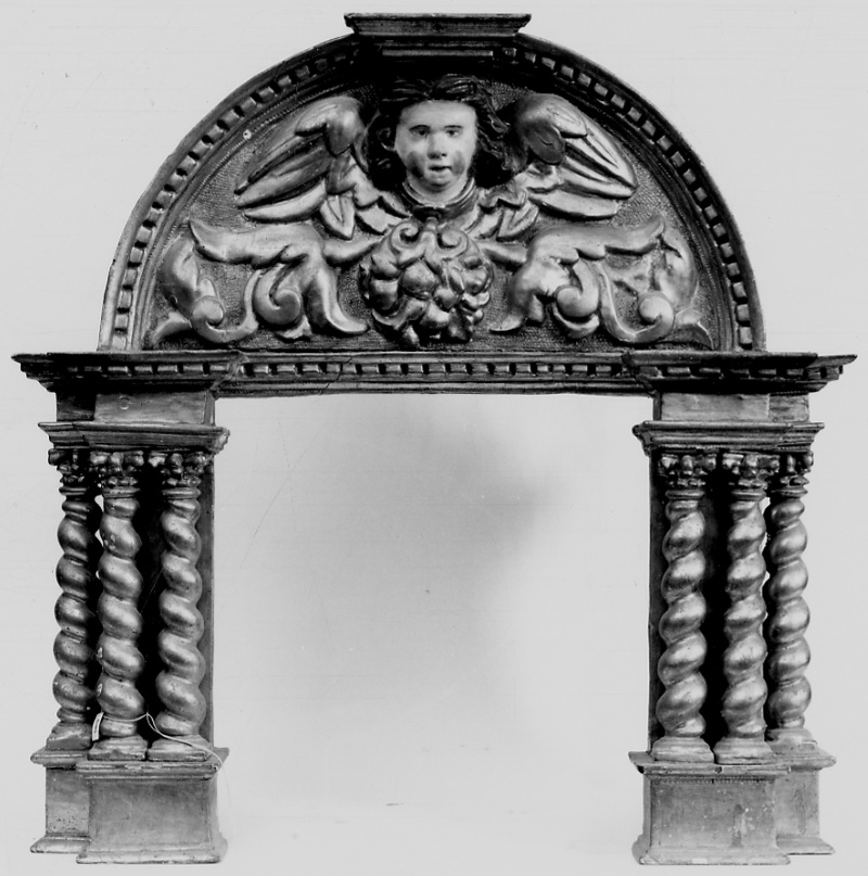 tronetto per esposizione eucaristica - a tempietto, opera isolata - bottega piemontese (seconda metà sec. XIX)