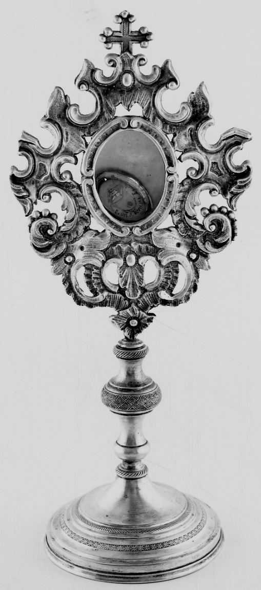 reliquiario - a ostensorio, opera isolata - bottega piemontese (sec. XIX)