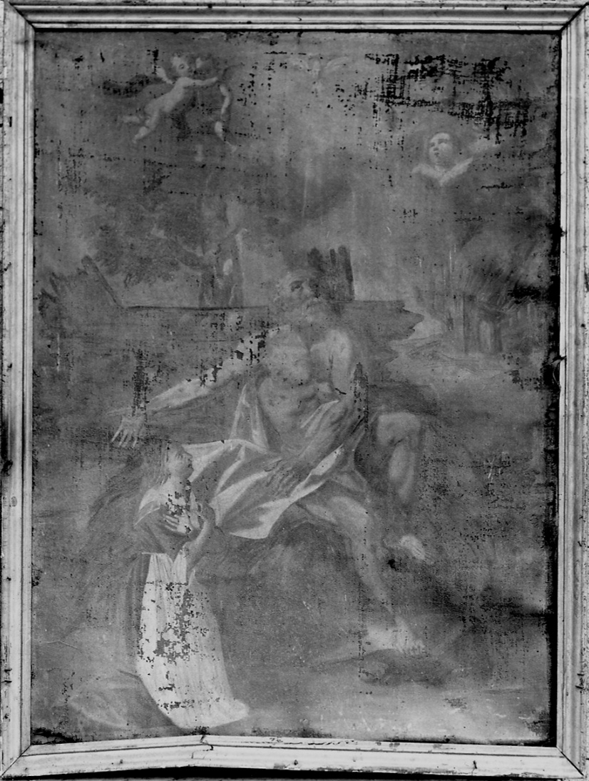 morte dei figli di Giobbe (dipinto, opera isolata) - ambito piemontese (prima metà sec. XVIII)