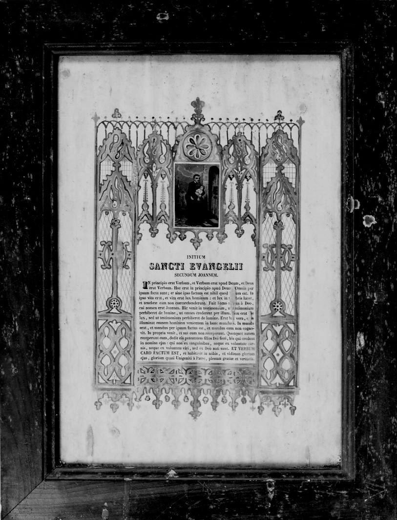 San Giovanni Battista de la Salle (stampa colorata a mano) - ambito francese (seconda metà sec. XIX)