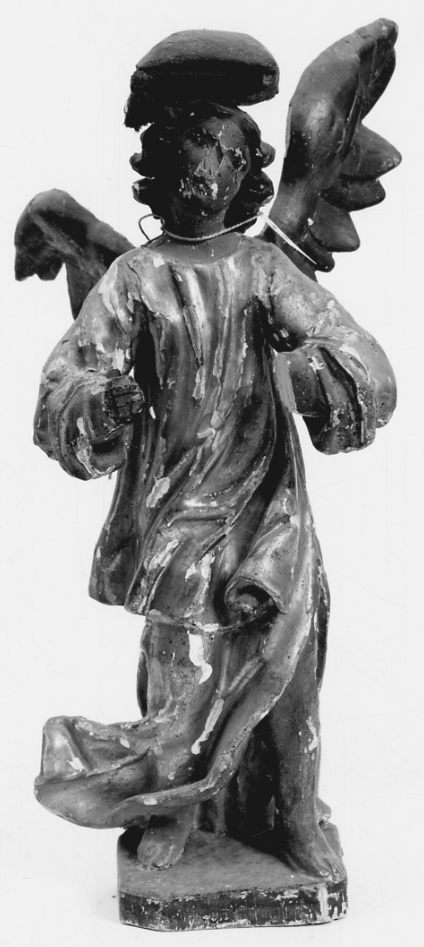 angelo reggicandelabro (statua, serie) - bottega Francia orientale (prima metà sec. XVII)