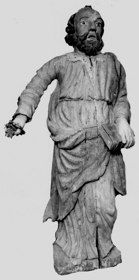 San Pietro Apostolo (statua, elemento d'insieme) - bottega franco-piemontese (fine sec. XVII)