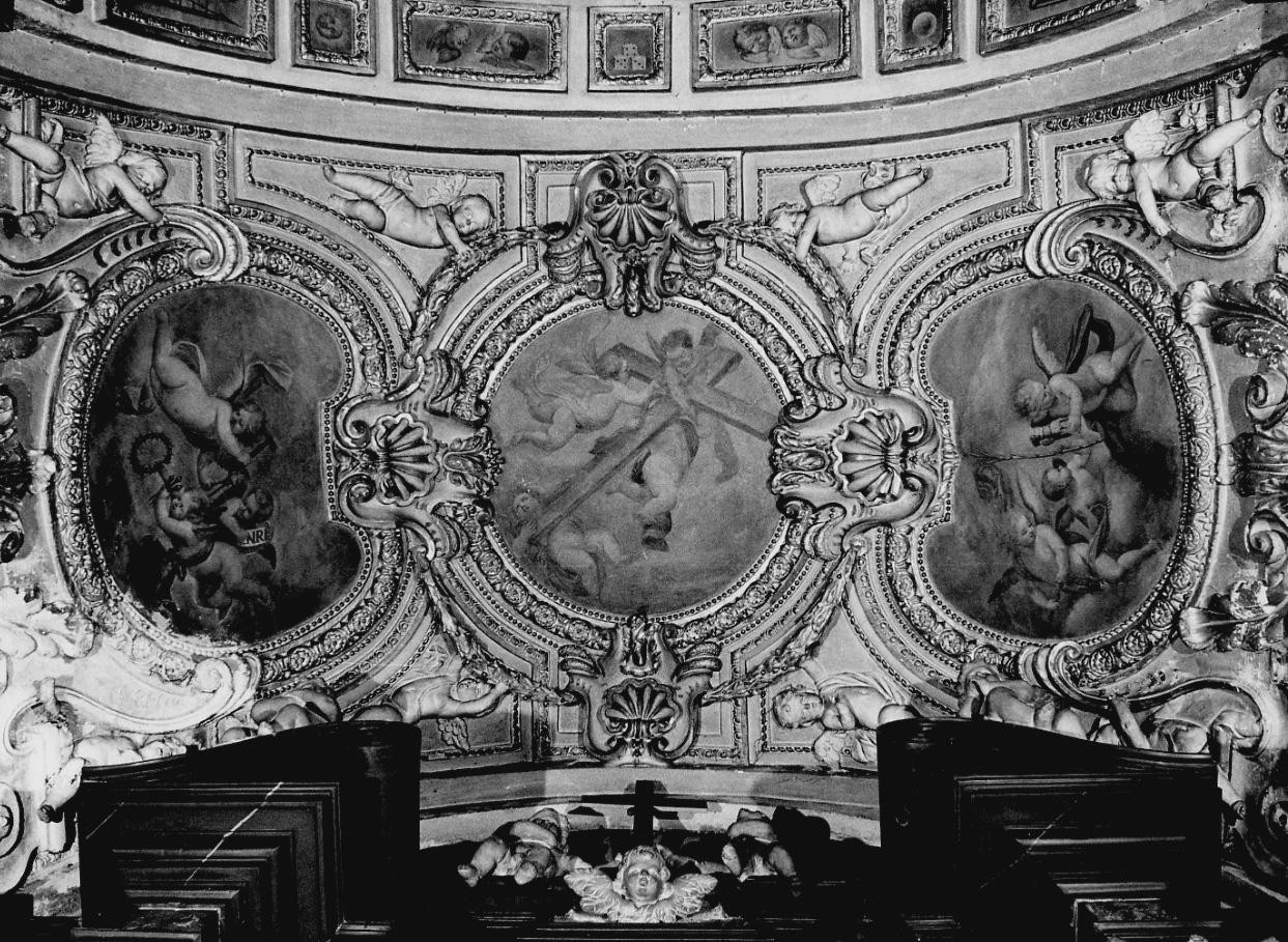 decorazione plastico-pittorica, insieme di Guidobono Bartolomeo detto Prete Savonese (attribuito) - bottega luganese (fine, fine/inizio sec. XVII, secc. XVII/ XVIII)