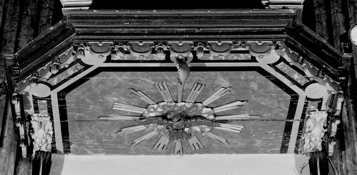 baldacchino da pulpito, opera isolata di Carlone Tommaso (cerchia) (terzo quarto sec. XVII)