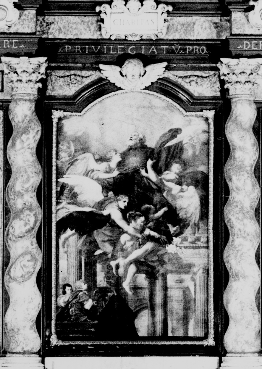 gloria di San Francesco di Paola (pala d'altare, opera isolata) di Dauphin Charles-Claude (terzo quarto sec. XVII)