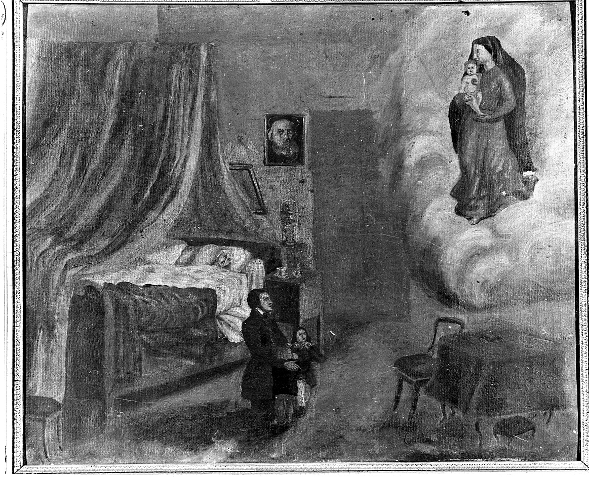 Intervento della Madonna Immacolata per guarigione (ex voto, opera isolata) - ambito piemontese (secondo quarto sec. XIX)