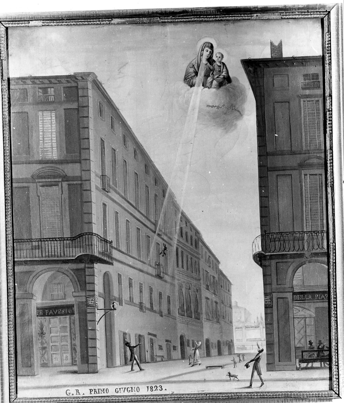 Intervento della Madonna della Consolata per sventare un incidente (ex voto, opera isolata) di Chiantore Stefano (primo quarto sec. XIX)