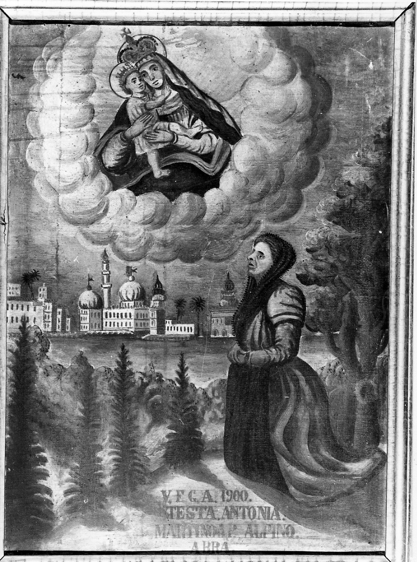 Intervento della Madonna della Consolata (ex voto, opera isolata) - ambito piemontese (inizio sec. XX)