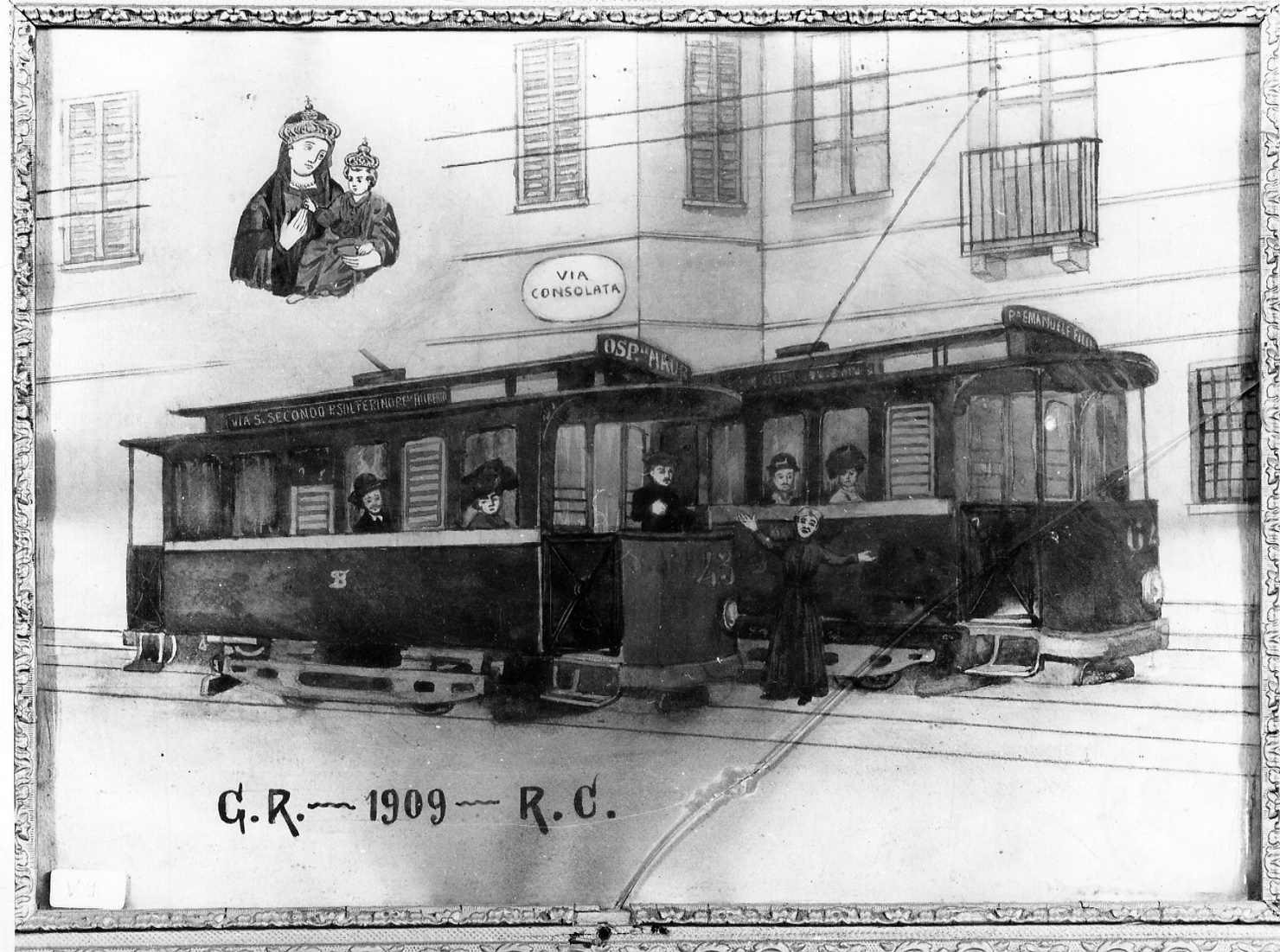 Intervento della Madonna della Consolata per sventare un incidente (ex voto, opera isolata) - ambito piemontese (inizio sec. XX)