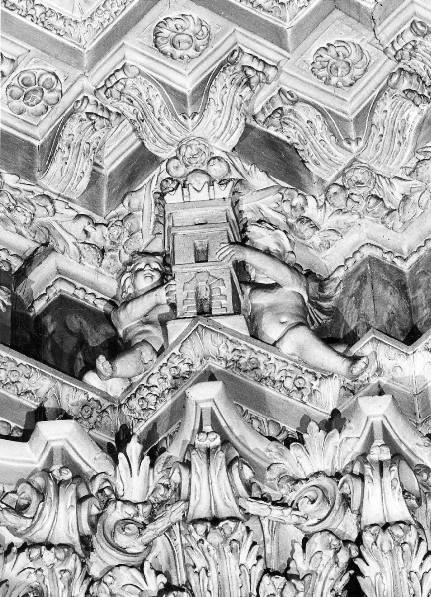 angeli e motivi decorativi fitomorfi (decorazione plastica, elemento d'insieme) di Somasso Pietro (fine/inizio secc. XVII/ XVIII)