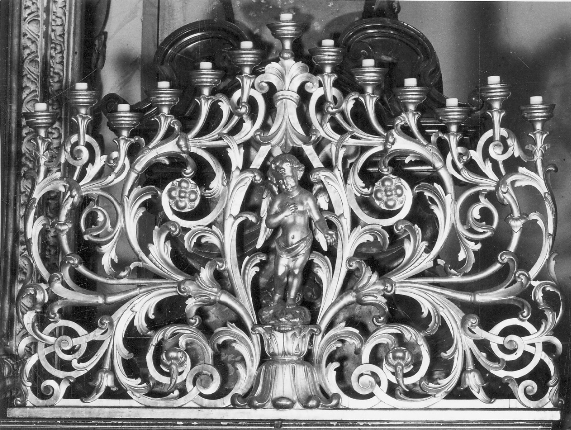 candelabro, coppia - bottega piemontese (prima metà sec. XIX)