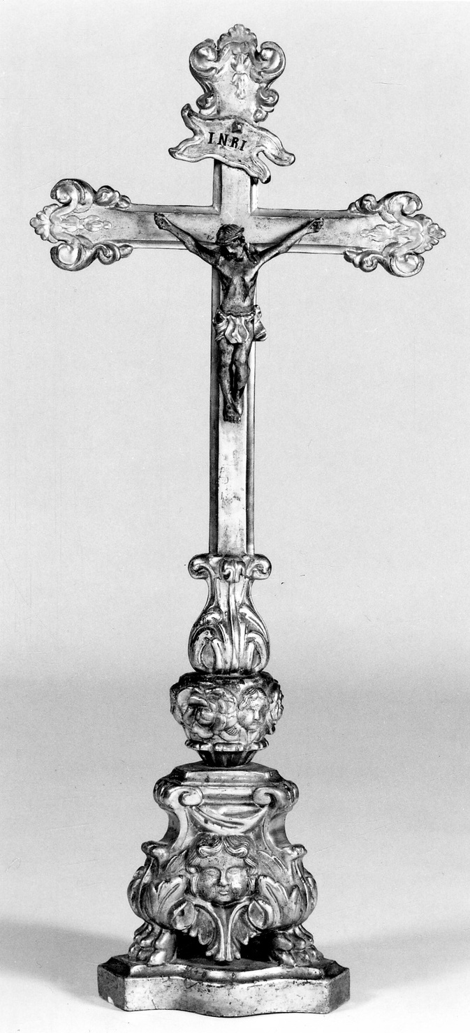 Cristo crocifisso (croce d'altare, opera isolata) - bottega piemontese (metà sec. XVIII)