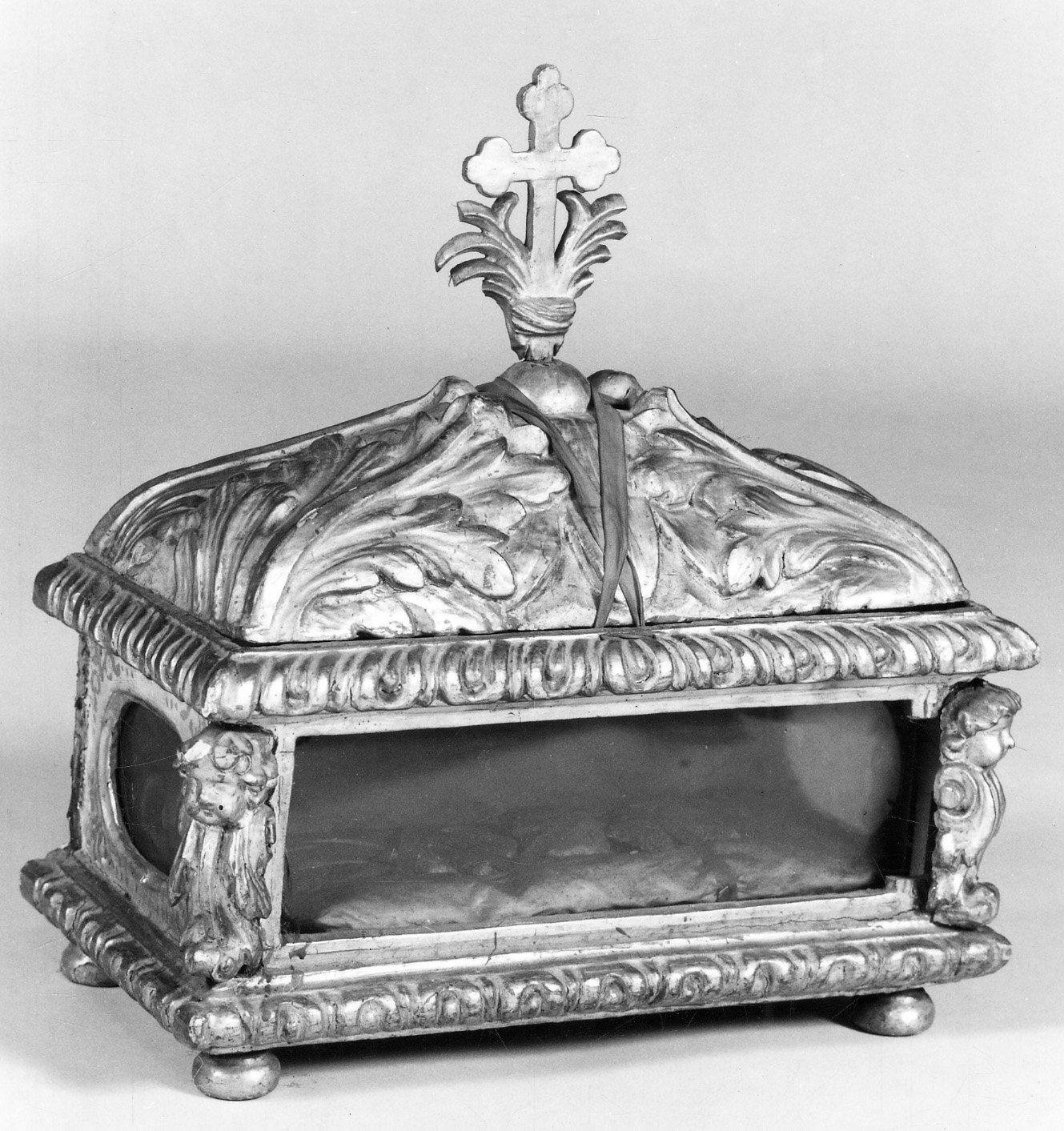 reliquiario a teca - a urna, coppia - bottega piemontese (fine sec. XVII)